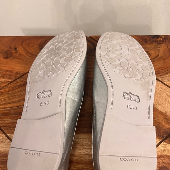 COACH  silver Ballet flats 6.5 - Picture 7 of 8